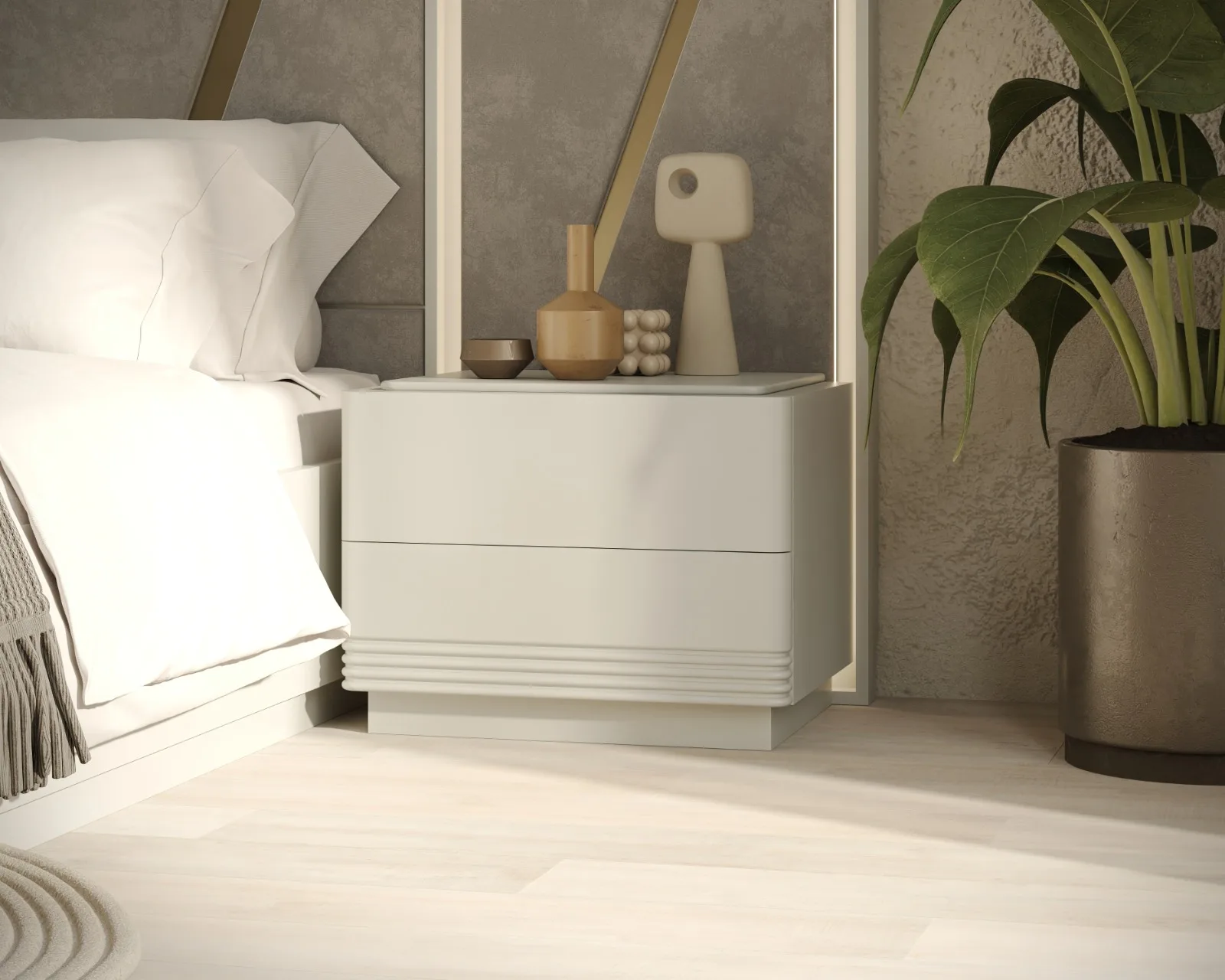Chevet Et Rangements Intégrés — aménagement intérieur sur mesure
