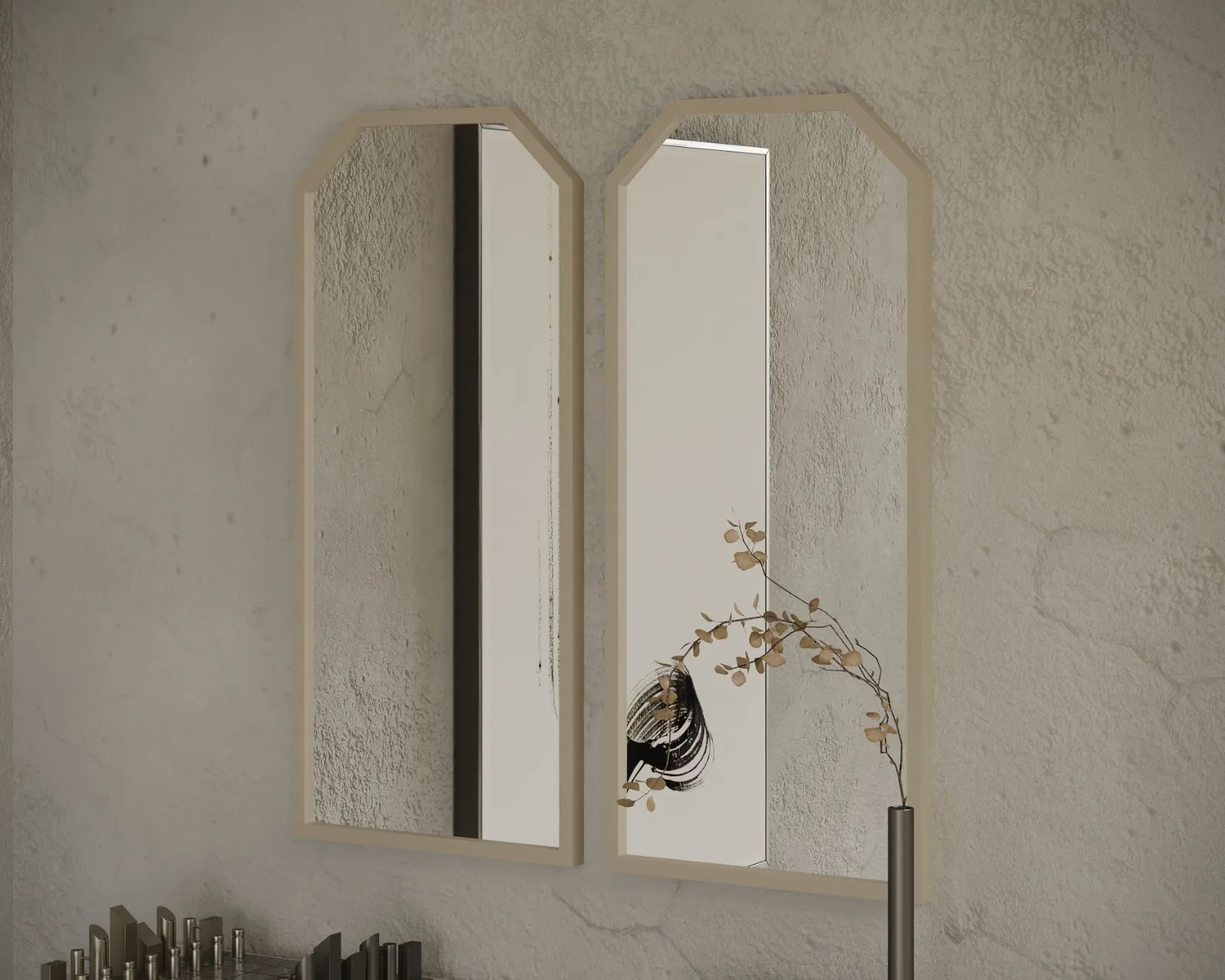 Console Et Miroir Vertical — vue 3