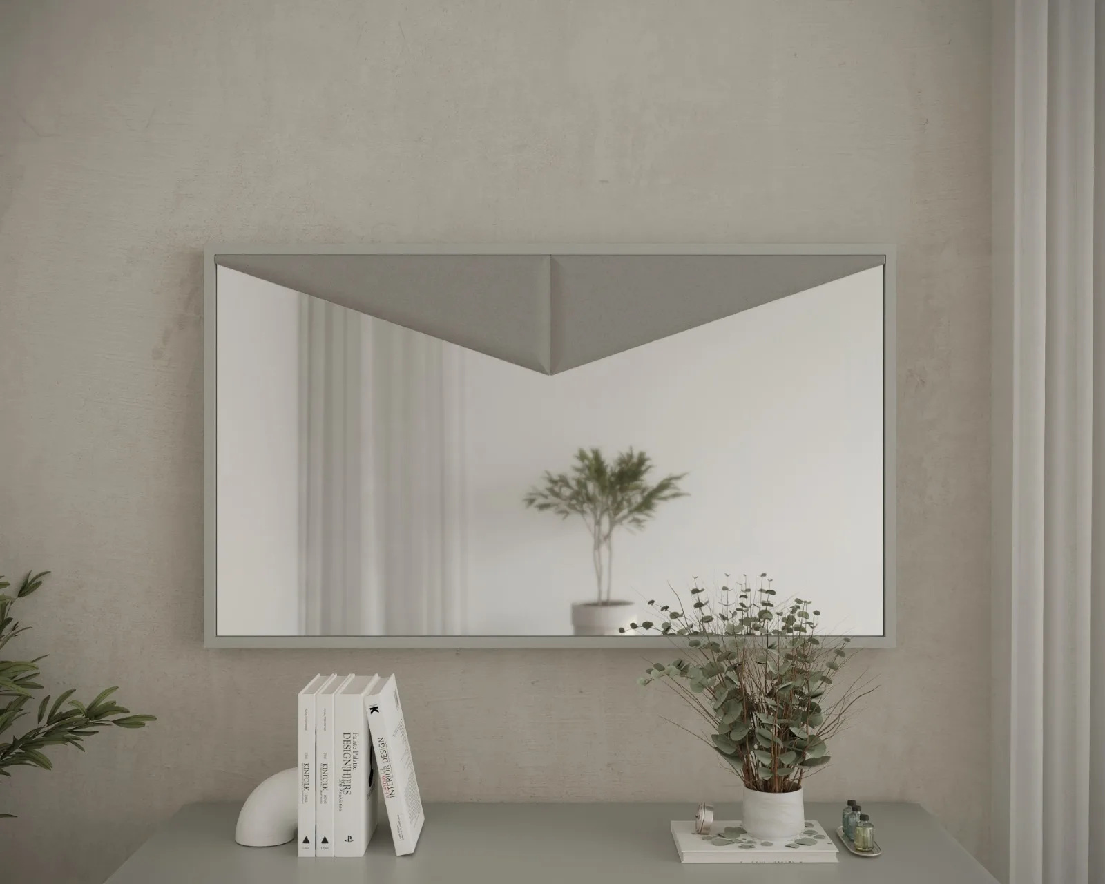 Miroir Et Console Pour L’Entrée — aménagement intérieur sur mesure