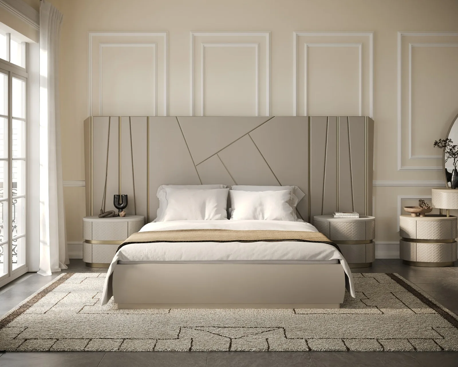 Chambre Aux Finitions Claires — aménagement intérieur sur mesure